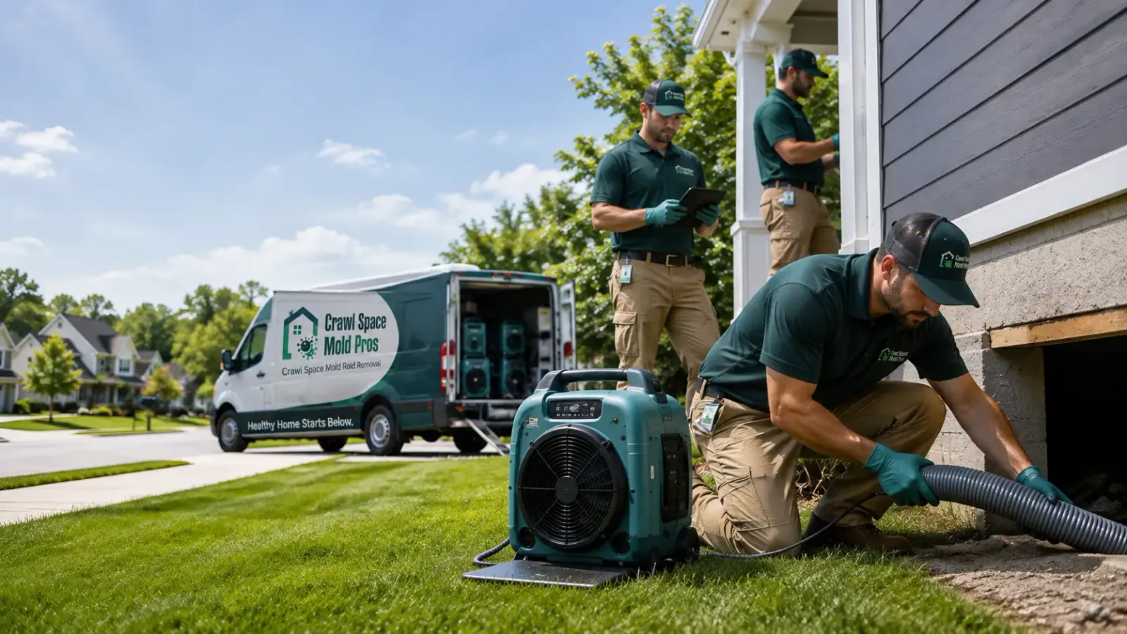 Crawl Space Mold Removal in Caraway, AR